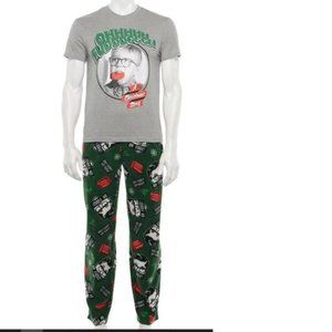 *Christmas Pajamas "A Christmas Story Ralphie" Large Short Sleeve Top & Pants